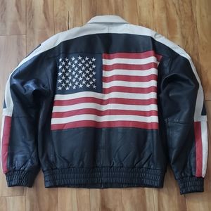 Vintage leather USA jacket